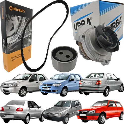 Kit Correia Dentada Siena 1 0 2001 2009 Bomba Água