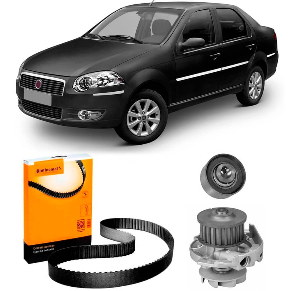 Kit Correia Dentada Siena 1 4 8V 2009 2016 Bomba Água