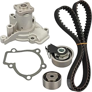 IRONTEK Kit de correia dentada do motor com bomba de água para 2007-2010 para Hyundai Elantra, 2007-2008 Tiburon, 2007-2009 Tucson; 2010 para Kia Soul, 2006-2009 Spectra, 2006-2010 Sportage, 9522 84K2