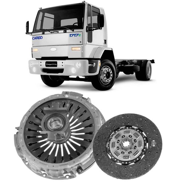 Kit Embreagem Ford Cargo 1519 1717 2003 2019 Eaton 1041082 1041082, 1717