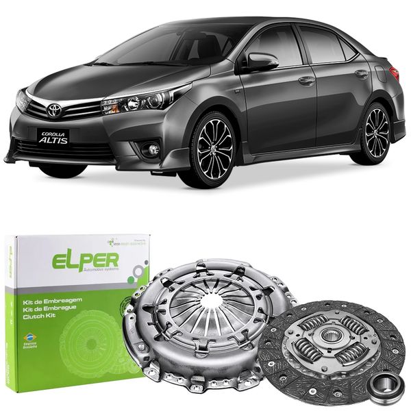 Kit Embreagem Toyota Corolla 1 8 16V 2011 2019 Elper 70362