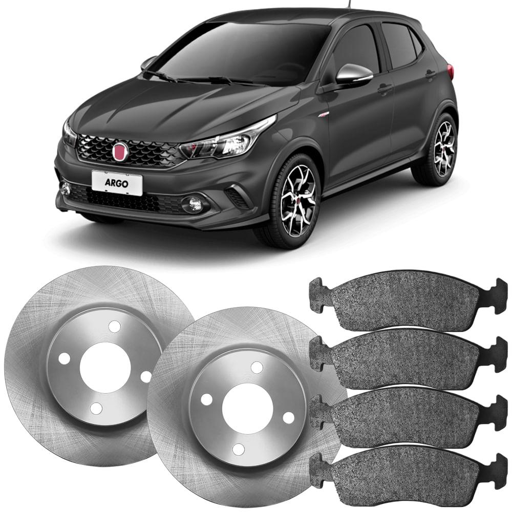 Kit Pastilha Disco Dianteiro Solido Fiat Argo 1 0 6V 2017 2023 TRW Cobreq