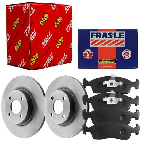 Kit Pastilha Disco Dianteiro Solido Fiat Argo 1 0 6V 2017 2023 TRW Fras Le