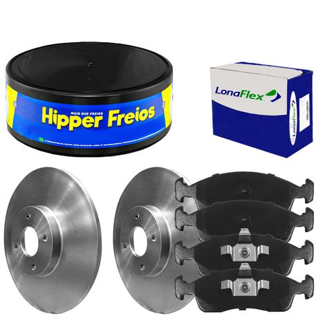 Kit Pastilha Disco Dianteiro Solido Fiat Mobi 1 0 2016 2023 Hipper Freios Syl