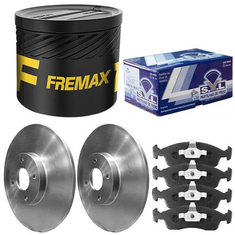 Kit Pastilha Disco Dianteiro Solido Novo Uno 1 3 2016 2021 Syl Fremax