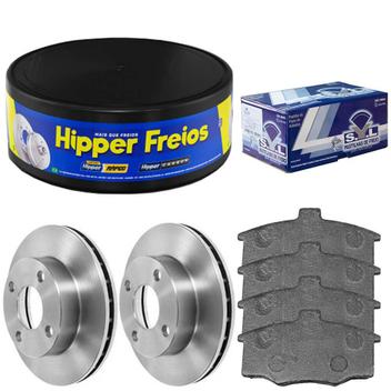 Kit Pastilha Disco Dianteiro Ventilado Chevrolet Monza 1 6 1 8 82 96 Cobreq Hipper Freios