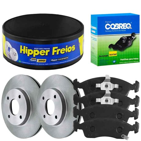 Kit Pastilha Disco Dianteiro Ventilado Cobalt 1 8 8V ABS 2017 2020 Fremax Cobreq