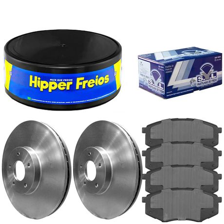 Kit Pastilha Disco Dianteiro Ventilado Creta 1 6 2 0 2017 2021 Syl Hipper Freios