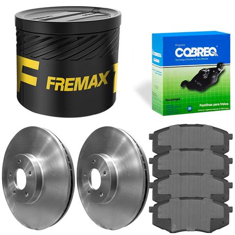 Kit Pastilha Disco Dianteiro Ventilado Creta 1 6 2 0 2017 2021 Willtec Fremax