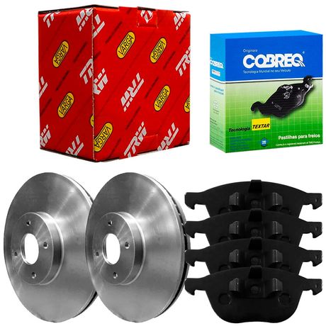 Kit Pastilha Disco Dianteiro Ventilado Ecosport 1 5 12V 2017 2021 Cobreq TRW