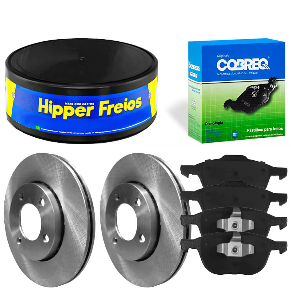 Kit Pastilha Disco Dianteiro Ventilado Ecosport 1 5 12V 2017 2021 Lonaflex Hipper Freios