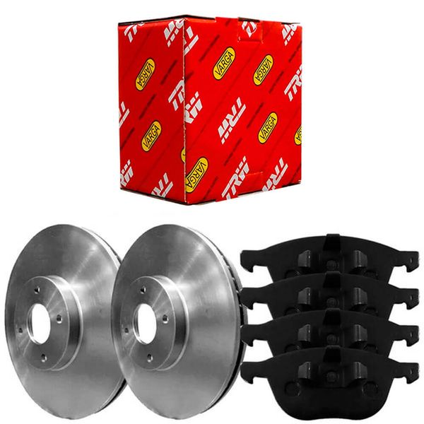 Kit Pastilha Disco Dianteiro Ventilado Ecosport 2 0 16V 2017 2019 TRW