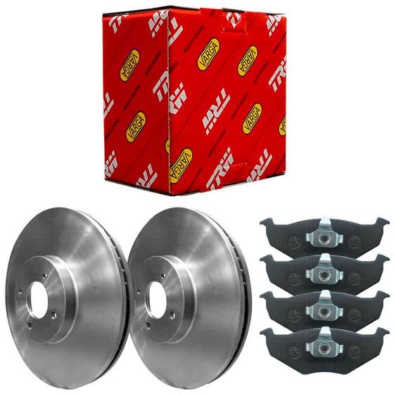 Kit Pastilha Disco Dianteiro Ventilado Ford Ecosport 2009 2011 Cobreq TRW
