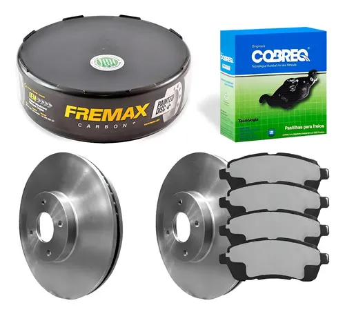 Kit Pastilha Disco Dianteiro Ventilado Ford Ka 1 5 2018 2021 Cobreq Fremax