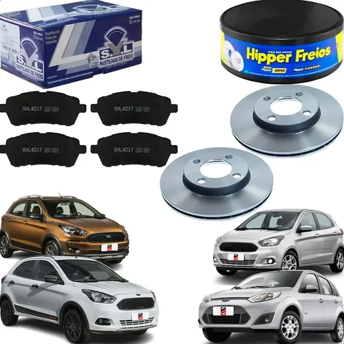 Kit Pastilha Disco Dianteiro Ventilado Ford Ka 1 5 2018 2021 Lonaflex Fremax