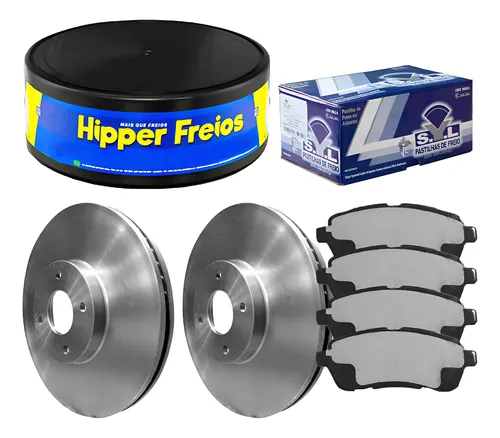Kit Pastilha Disco Dianteiro Ventilado Ford Ka 1 5 2018 2021 Syl Hipper Freios