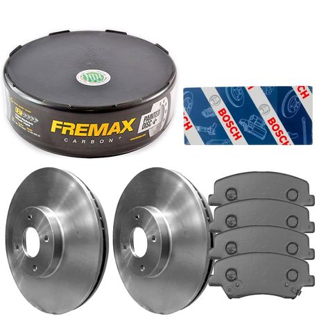 Kit Pastilha Disco Dianteiro Ventilado HB20 1 0 12V 2014 2019 Fremax Bosch