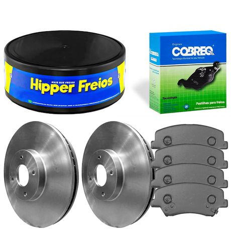 Kit Pastilha Disco Dianteiro Ventilado HB20 1 0 12V 2014 2019 Fremax Cobreq