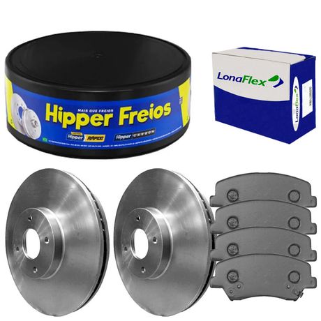 Kit Pastilha Disco Dianteiro Ventilado HB20 1 0 12V 2014 2019 Fremax Lonaflex