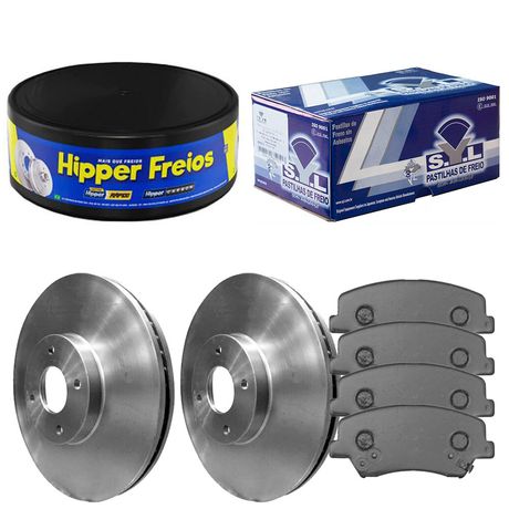 Kit Pastilha Disco Dianteiro Ventilado HB20 1 6 16V 2016 2019 Hipper Freios Cobreq