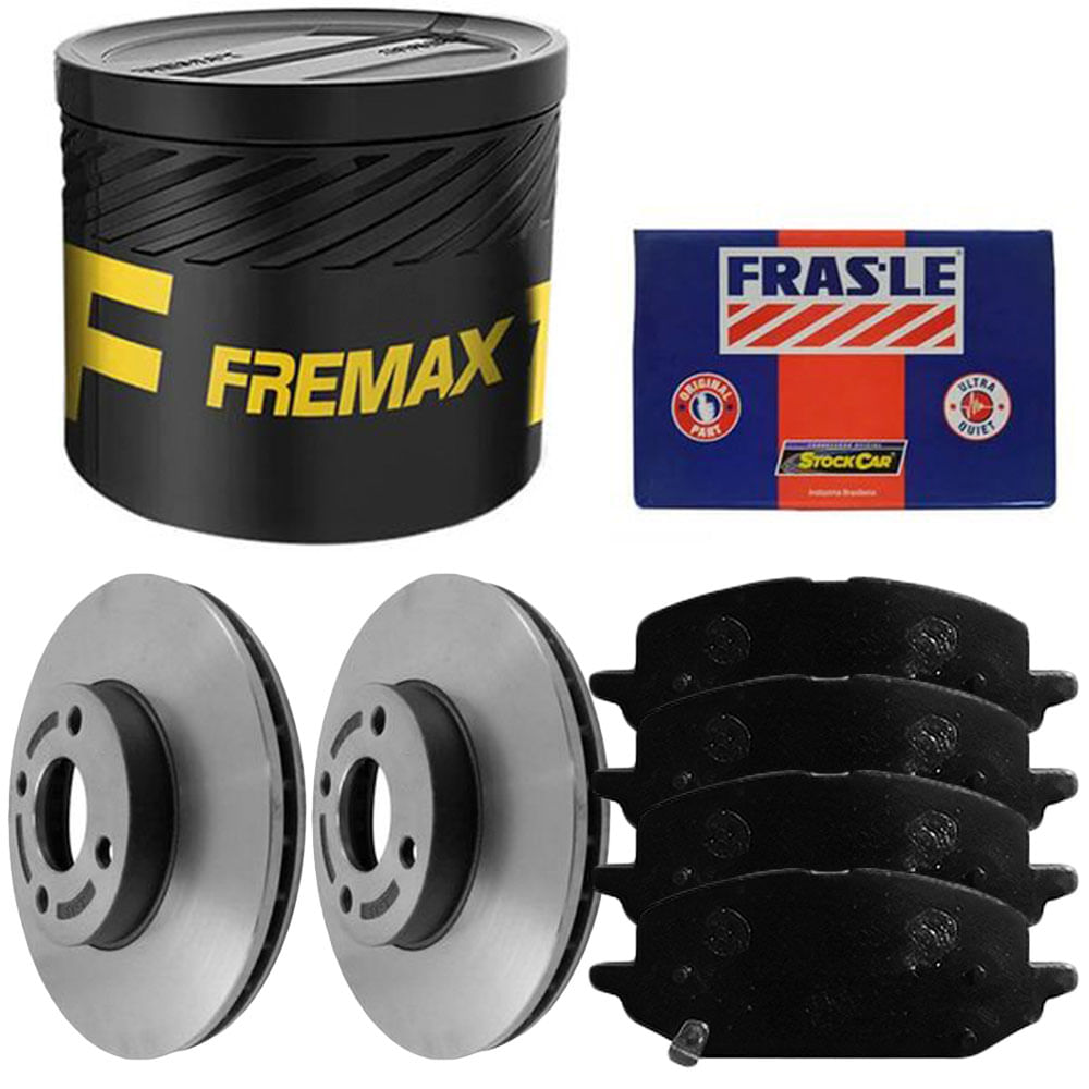 Kit Pastilha Disco Dianteiro Ventilado Onix Plus 1 0 2019 2023 Fras Le Fremax