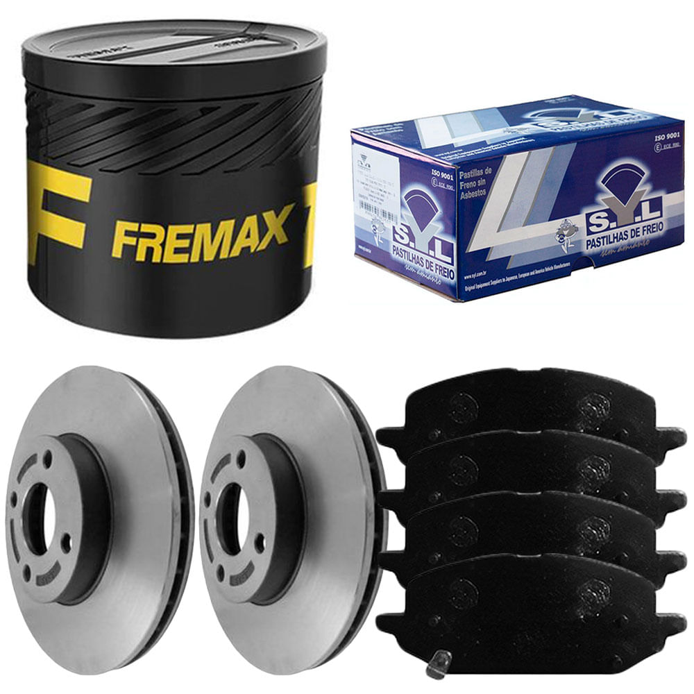 Kit Pastilha Disco Dianteiro Ventilado Onix Plus 1 0 2019 2023 Syl Fremax