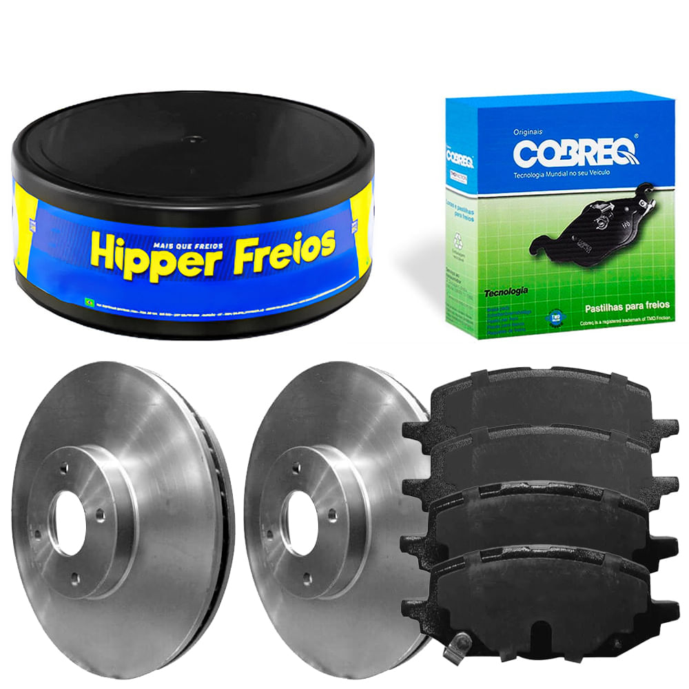 Kit Pastilha Disco Dianteiro Ventilado Onix Plus 1 0 2019 2023 Syl Hipper Freios