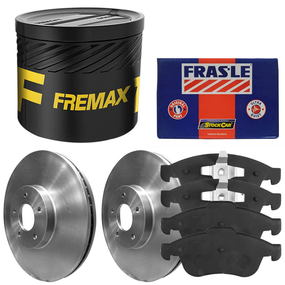 Kit Pastilha Disco Dianteiro Ventilado Renault Captur 2 0 2017 2021 Fremax Cobreq