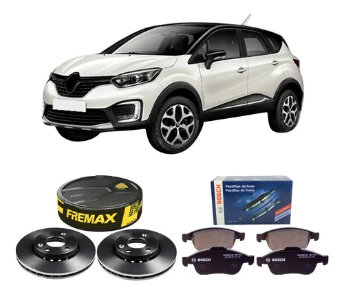 Kit Pastilha Disco Dianteiro Ventilado Renault Captur 2 0 2017 2021 Fremax Syl
