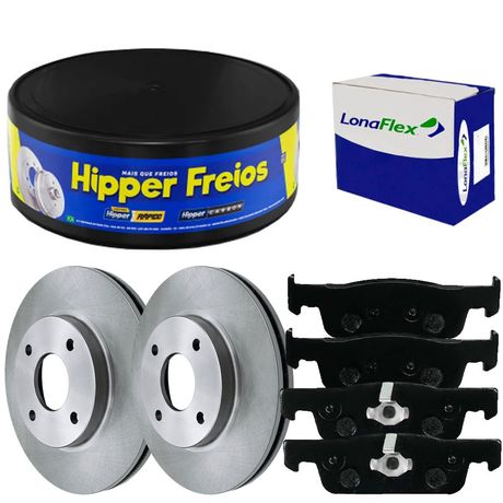 Kit Pastilha Disco Dianteiro Ventilado Sandero 1 0 1 6 2014 2020 Fremax Lonaflex
