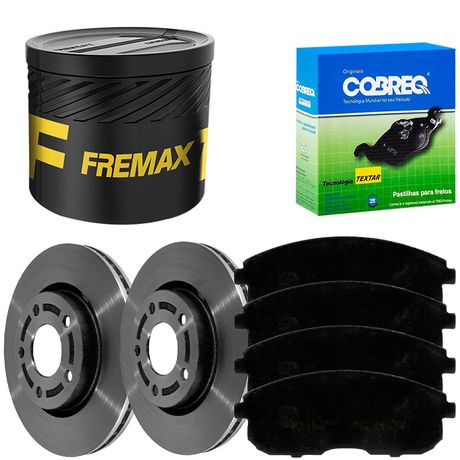 Kit Pastilha Disco Dianteiro Ventilado Sentra 2 0 2016 2020 Fremax Cobreq