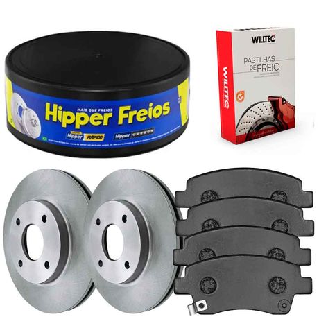Kit Pastilha Disco Dianteiro Ventilado Toyota Etios 1 3 2012 2021 Hipper Freios Willtec