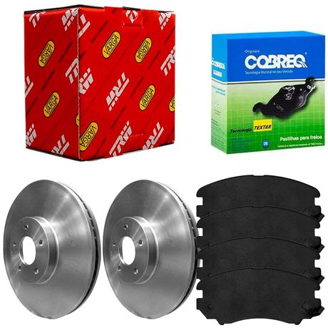 Kit Pastilha Disco Dianteiro Ventilado Tucson 2 0 2005 2010 Cobreq Fremax
