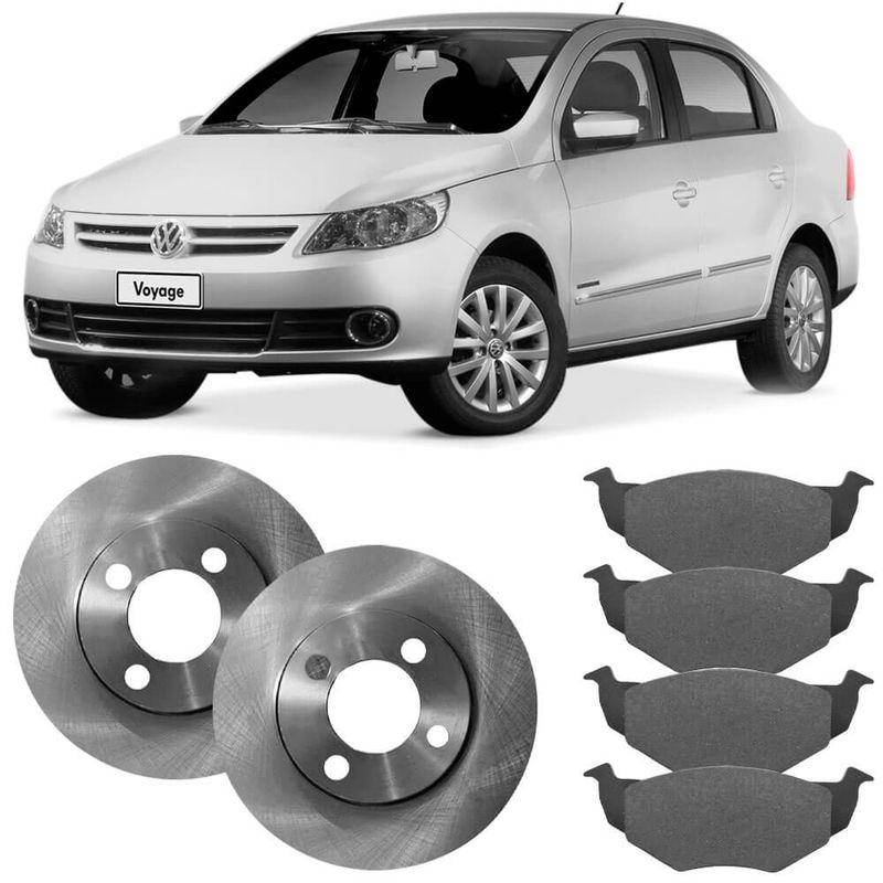 Kit Pastilha Disco Dianteiro Ventilado Voyage 1 0 2008 2012 Cobreq TRW RCDI0782 0