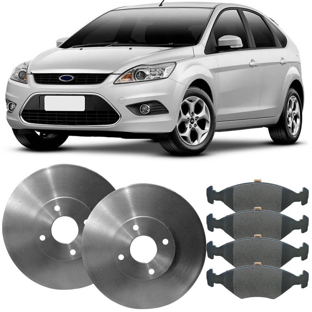 Kit Pastilha Disco Focus 2 0 16V 2009 2011 Traseiro Teves Frasle Fras-le
