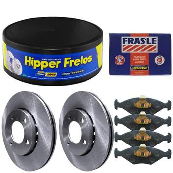 Kit Pastilha Disco Ford Ka 1 6 2001 2007 Dianteiro Teves Frasle Fras-le