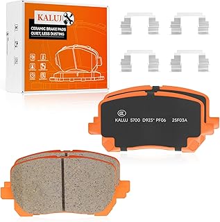 Pastilhas de freio dianteiras D923 – Pastilhas de freio de substituição automotiva compatíveis com Toyota Corolla 2003-2008, para Toyota Matrix 2003-2008, serve para Pontiac Vibe 2003-2008, 4