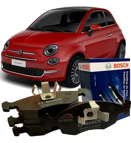 Kit Pastilha Disco Freio Fiat 500 2011 2015 Dianteiro Ventilado Bosch TRW