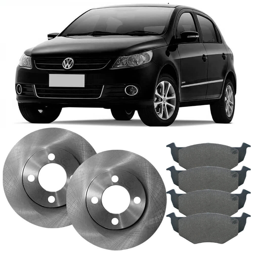 Kit Pastilha Disco Freio Gol G5 1 6 2008 2013 Dianteiro Ventilado Cubo Cobreq
