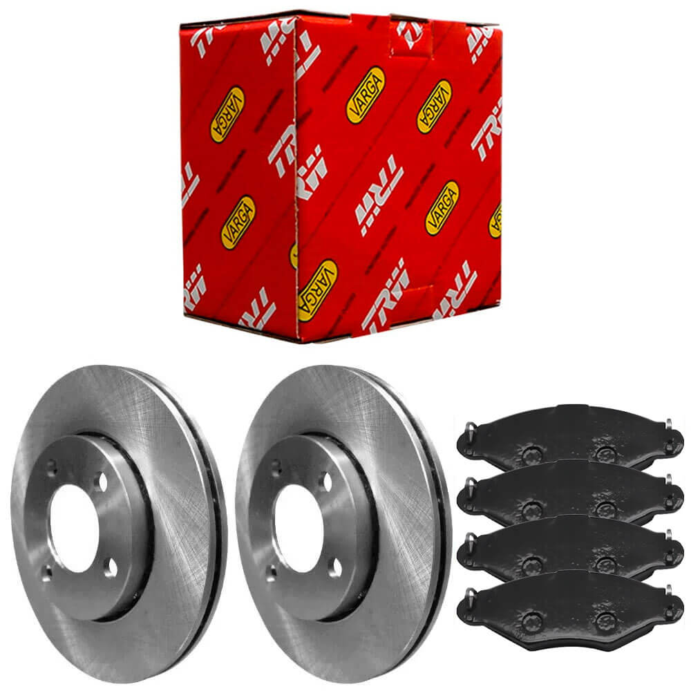 Kit Pastilha Disco Freio Peugeot 207 2008 2015 Dianteiro Ventilado Bosch TRW