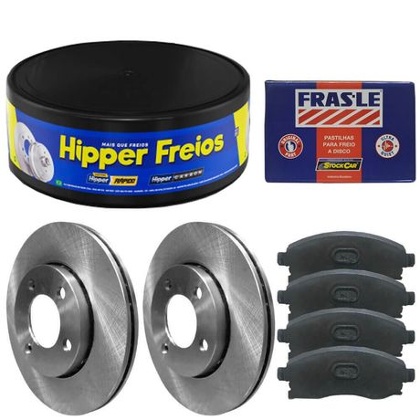 Kit Pastilha Disco Freio Peugeot 208 1 6 16V 2016 2017 Dianteiro Bosch Frasle Fras-le