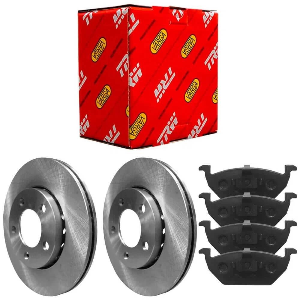 Kit Pastilha Disco Freio Spacefox 2009 2010 Dianteiro Ventilado Teves TRW