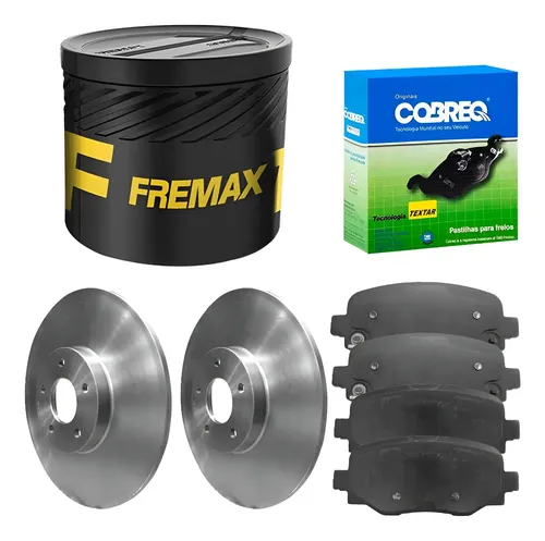 Kit Pastilha Disco Traseiro Solido Jeep Renegade 1 8 2 0 16V 2017 2023 Fremax Cobreq