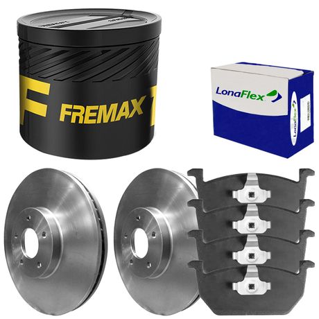 Kit Pastilha Disco Traseiro Solido VW T Cross TSI 2019 2023 Fremax Bosch