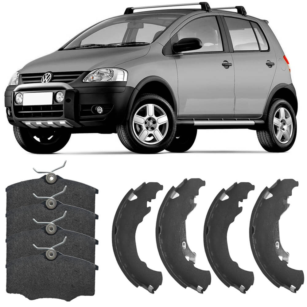 Kit Pastilha Sapata Freio Crossfox 1 6 2005 2018 Frasle Fras-le
