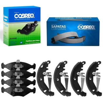 Kit Pastilha Sapata Freio Fiat Palio 1 0 8V 98 2007 Cobreq