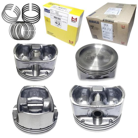 Kit Pistao Aneis 0 50 Fiat Doblo 1 8 Gasolina 2004 2006 Metal Leve