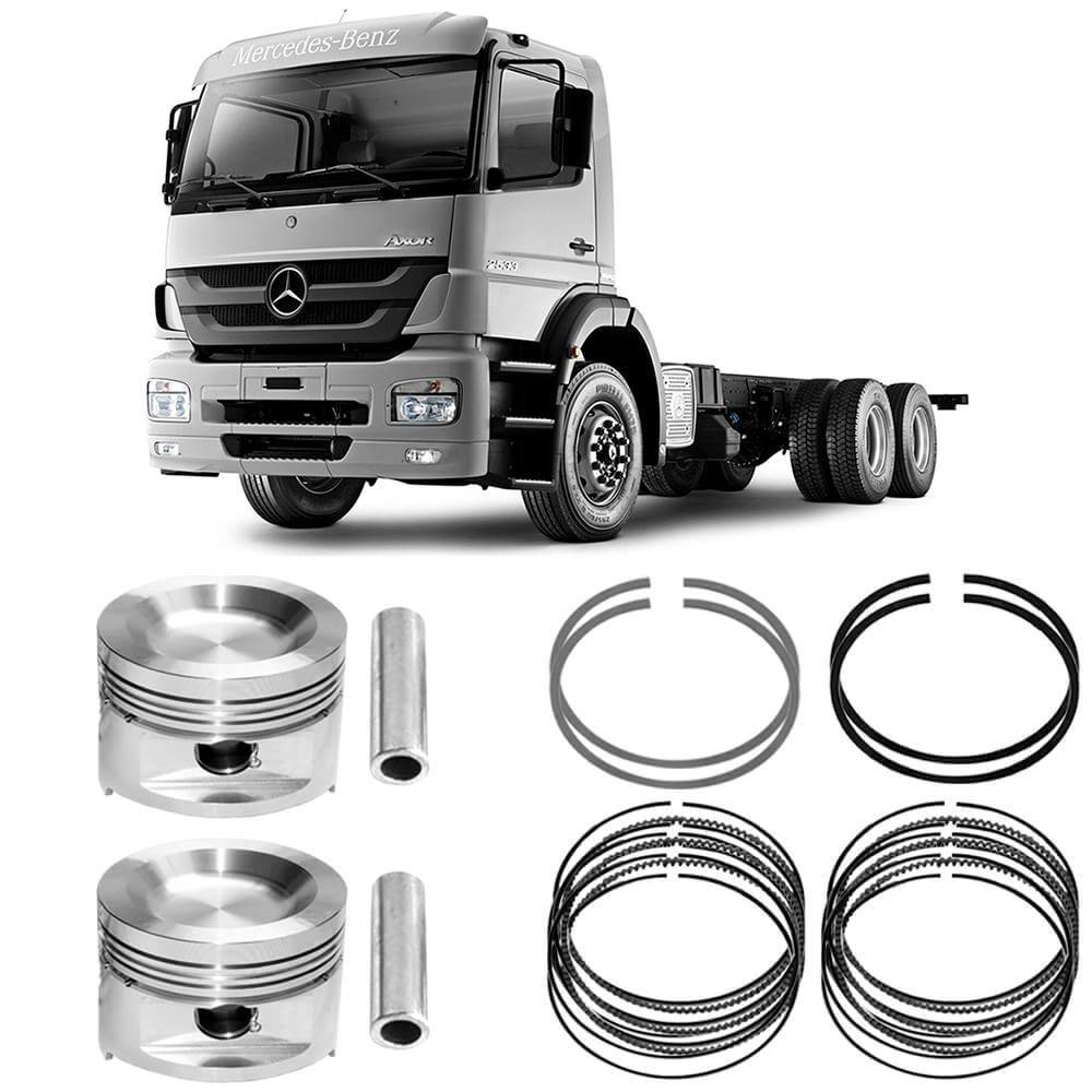 Kit Pistao Aneis Mercedes-Benz Axor 2533 2005 2017 Diesel