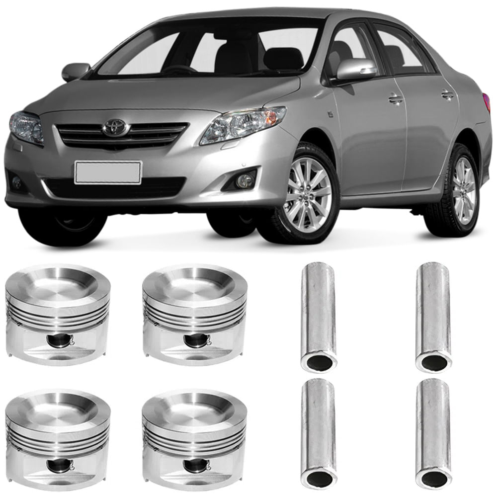 Kit Pistao Std Toyota Corolla Fielder 1 8 16V 2002 2013 Takao PTO18
