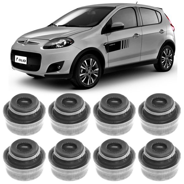 Kit Retentor Haste Valvula Fiat Novo Palio Novo Uno Fiorino EVO Corteco